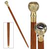 Design Toscano Empress Collection: Direct Path Compass Solid Hardwood Walking Stick TV6170